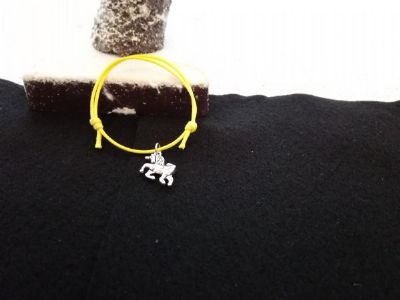 Adjustable Unicorn Bracelet Yellow