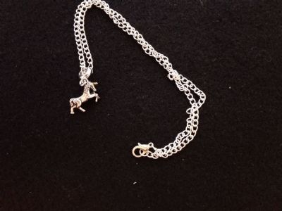 Browse Silver Unicorn Necklace Design 1